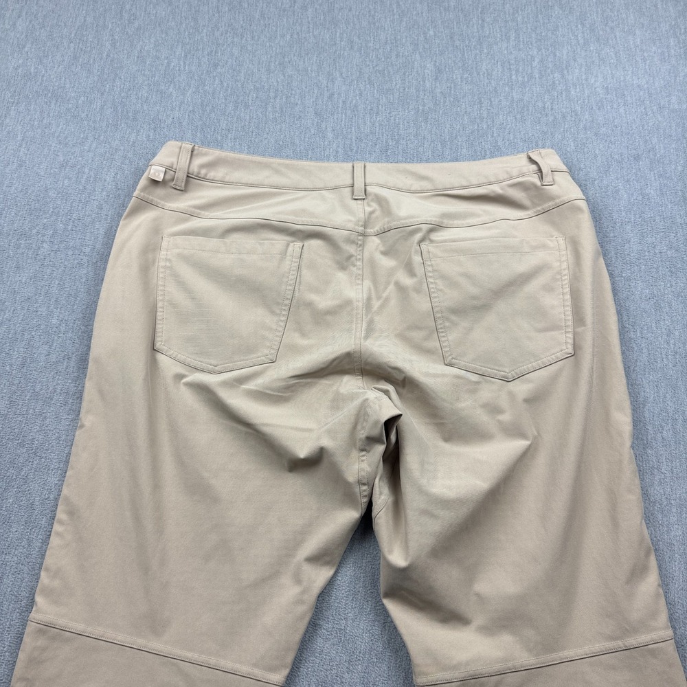 Lululemon Pants Men 38 Beige ABC Slim Fit 30"‎ Warpstreme Flat Front M5972S - Picture 11 of 13